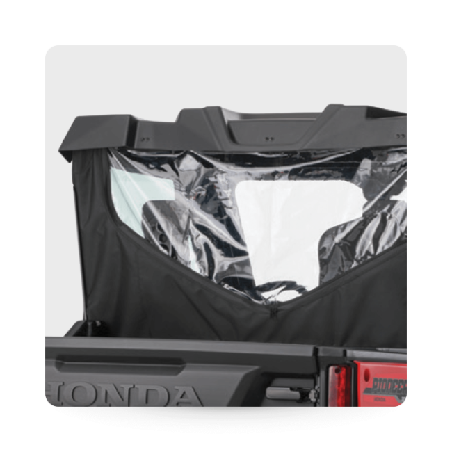 Pioneer 1000-3P Fabric Rear Panel