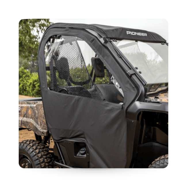 Pioneer 520 Fabric Doors - Black