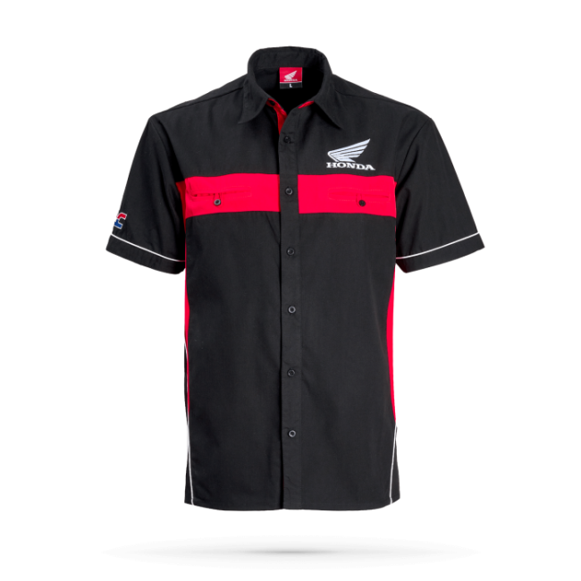 Honda honda-pit-crew-shirt-black-red