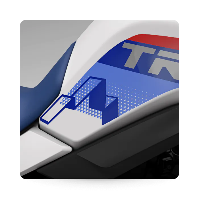 Honda Transalp Tank Side Sticker - 2025 Model - Blue
