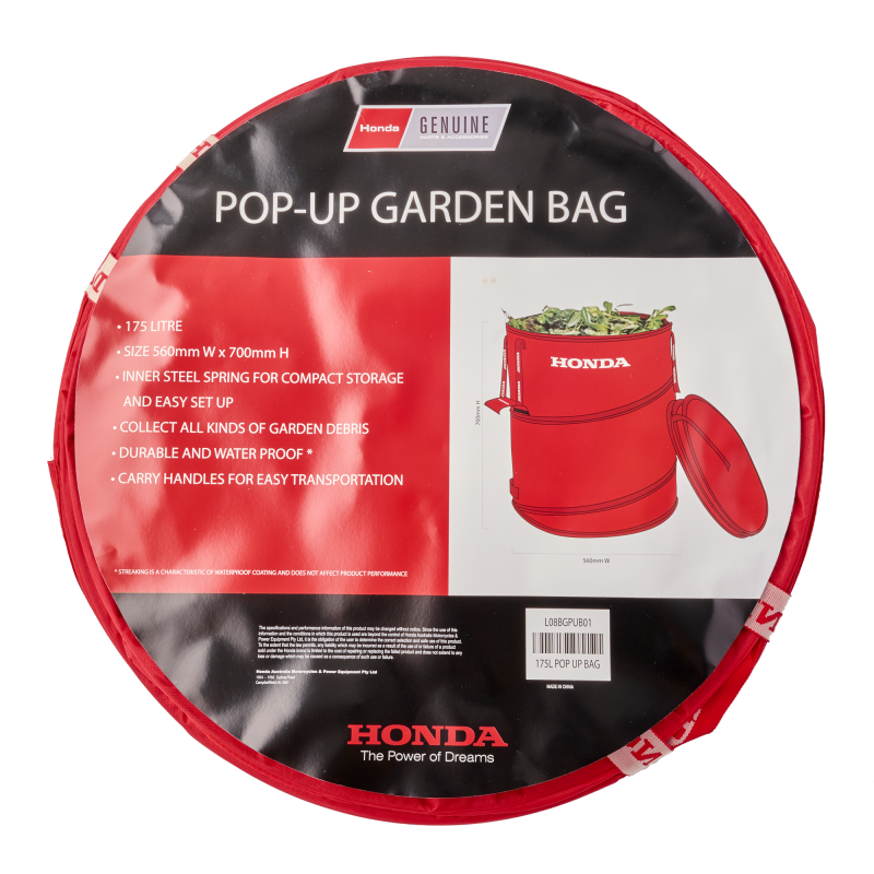 Honda 175 Litre Pop Up Grass Bag